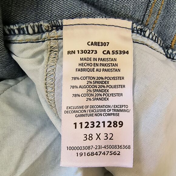 Lee Extreme Motion MVP Slim Taper Jeans Men’s 38x32 Blue Stretch Denim - Picture 4 of 5